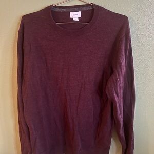 Men's Burgundy Crewneck Sweater